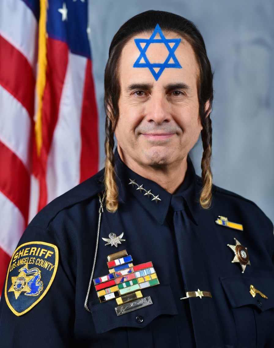 Sheriff Mike Bouchard shares a picture an individual edited to threaten him